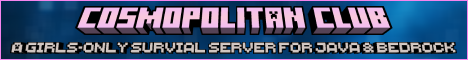Minecraft server banner for Cosmopolitan Club