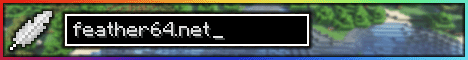 Minecraft server banner for feather64