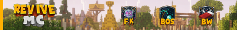 Minecraft server banner for ReviveMC