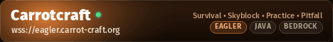 Minecraft server banner for Carrotcraft Network