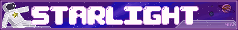 Minecraft server banner for Starlight Minecraft