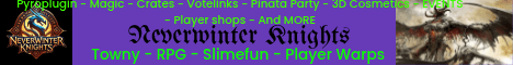 Minecraft server banner for Neverwinter Knights