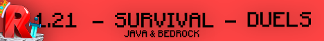 Minecraft server banner for RedishSMP