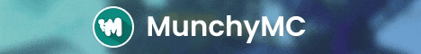 Minecraft server banner for MunchyMC