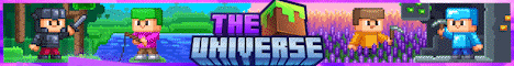 Minecraft server banner for The Universe Network