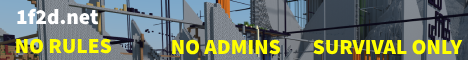 Minecraft server banner for 1fighter2defenders